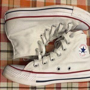 Converse All Star White Canvas High-Tops